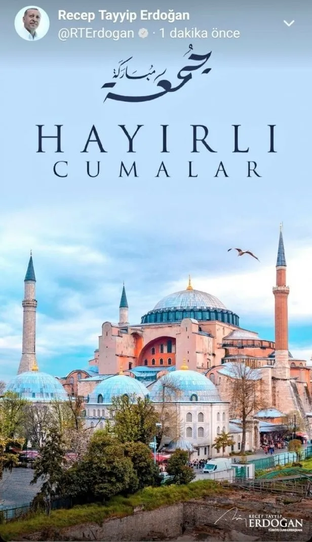 Başkan Erdoğan’dan ilk Twitter Fleets paylaşımı!