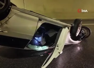 Sağanak yağış kazayı beraberinde getirdi