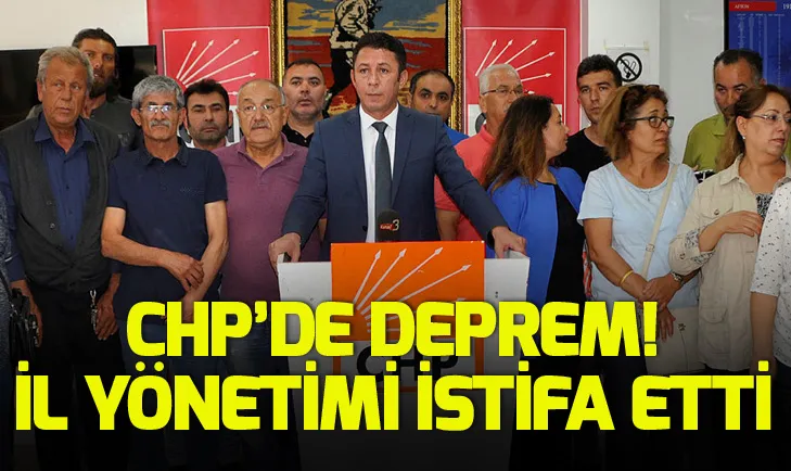 CHP Afyonkarahisar il yönetimi istifa etti