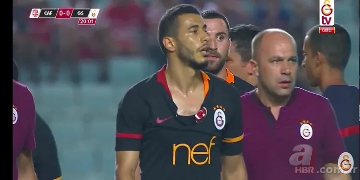 Club Africain - Galatasaray maçında olay! Bu adamlar normal değil