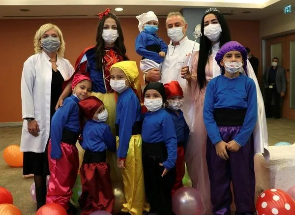 Lösemiyi yendiği hastaneye pamuk prenses olarak döndü - 1