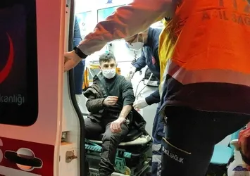 Dur ihtarına uymadı bekçiye çarptı!