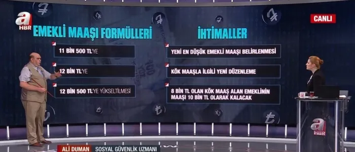 Emekli maaş zammına dair son kulisler! En düşük emekli maaşına zam hazırlığı! Yeni kök maaş formülünün detayları A Haber’de! İşte konuşulan rakamlar