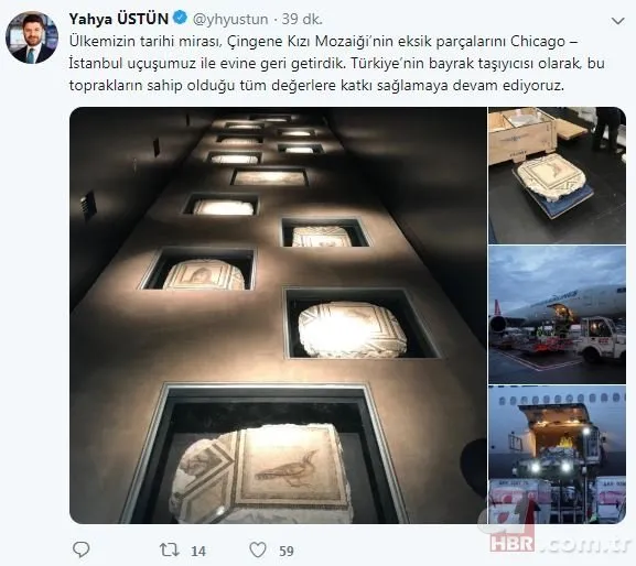 ’Çingene Kızı’ mozaiği Türkiye’ye getirildi