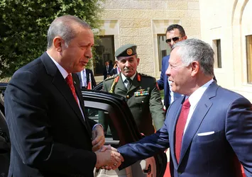 Ürdün Kralı'ndan Cumhurbaşkanı Erdoğan'a teşekkür