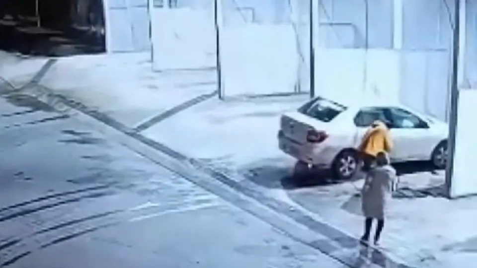 Samsun’da heyelan anları A Haber’de!