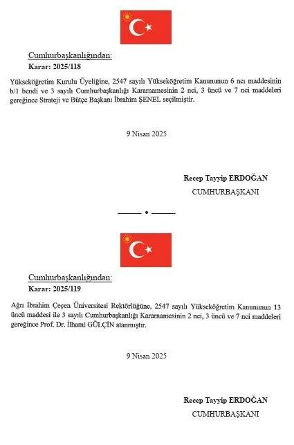 Cumhurbaşkanlığı politika kurullarına atamalar Resmi Gazete'de! 10 ayrı kurula toplam 140 isim