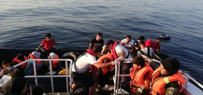 İzmir açıklarında 41 düzensiz göçmen yakalandı