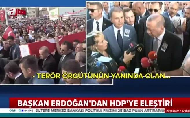 Başkan Erdoğan'dan HDP'ye eleştiri