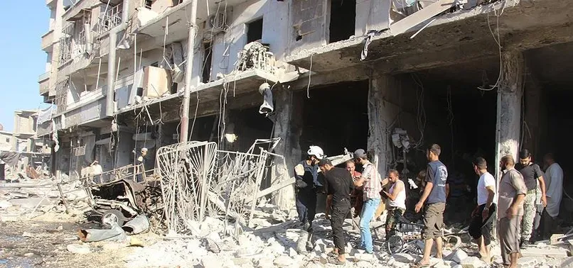Halep'te yerleşim yerine hava saldırısı: 16 ölü, 25 yaralı