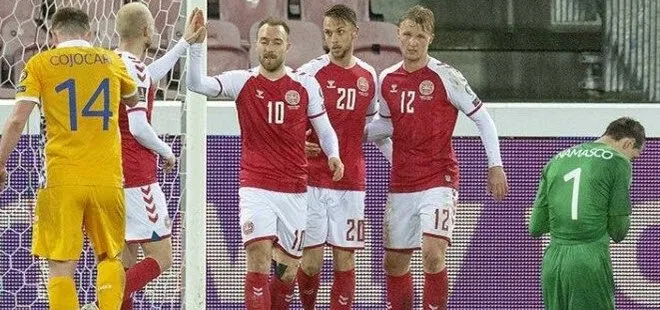 Son dakika | Dünya Kupası Avrupa Elemeleri’nde tarihi skor! Danimarka Moldova maç sonucu: 8-0