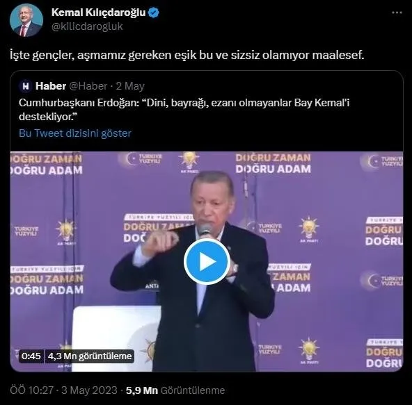 1683133736898.jpg Kemal Kılıçdaroğlu'ndan ucuz algı operasyonu! Kandil'deki dostlarını savunmak için Başkan Erdoğan'ı hedef aldı - 2