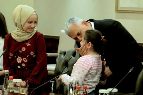 Başbakan Yıldırım, Çankaya Köşkü'nde çocukları kabul etti - 1