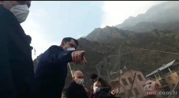 İçişleri Bakanı Süleyman Soylu ve Çevre ve Şehircilik Bakanı Murat Kurum Artvin'deki yangın bölgesine gitti