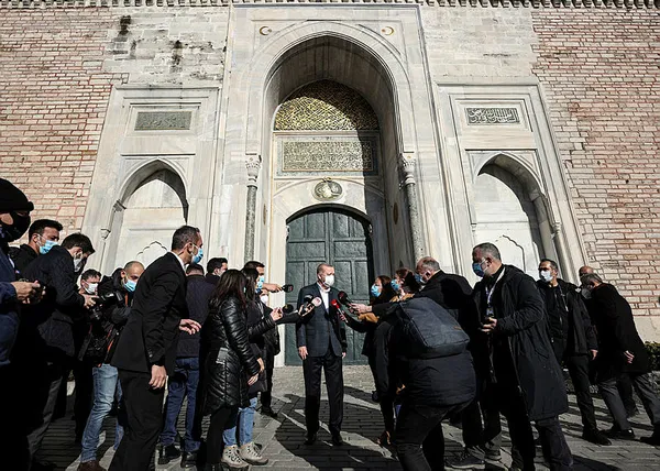 İletişim Başkanı Fahrettin Altun Başkan Erdoğan ile gazetecilerin fotoğraflarını çekti - 4