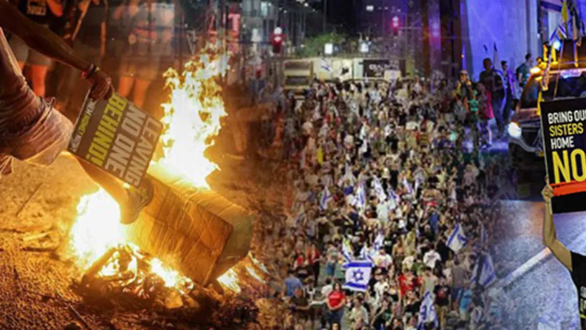 Tel Aviv ve Kudüs yangın yeri! İsrailliler sokaklarda: Hükümete istifa çağrıları | Netanyahu'nun evine yürüyecekler