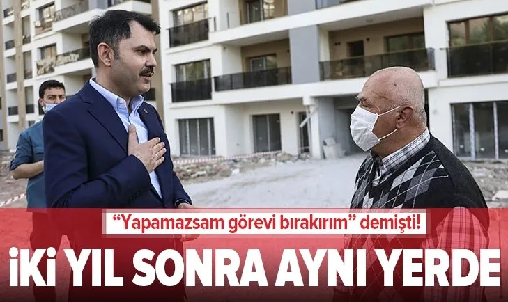 Bakan Kurum Yapamazsam görevi bırakırım demişti! 2 yıl sonra aynı yerde buluştular