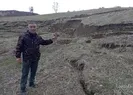 Tokatta yağış sonrası heyelan tarlayı kullanılamaz hale getirdi