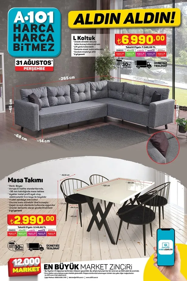 A101 31 Ağustos aktüel ürünler kataloğunda neler var? 3.999 TL’ye akıllı telefon ve tüm kırtasiye malzemeleri A101’de