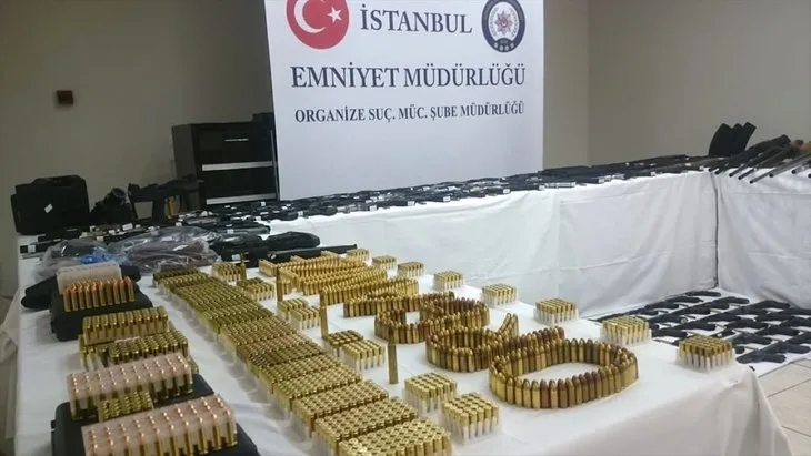 İstanbul’da çok sayıda silah ele geçirildi