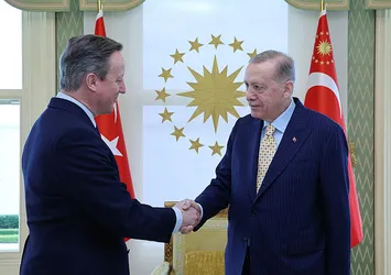 Başkan Recep Tayyip Erdoğan İngiltere Dışişleri Bakanı David Cameron ile görüştü