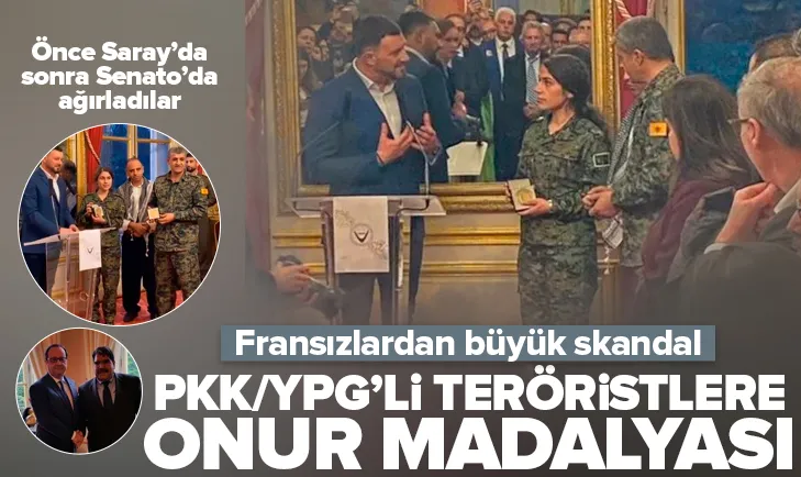 Fransızlardan PKK/YPGli teröristlere onur nişanı
