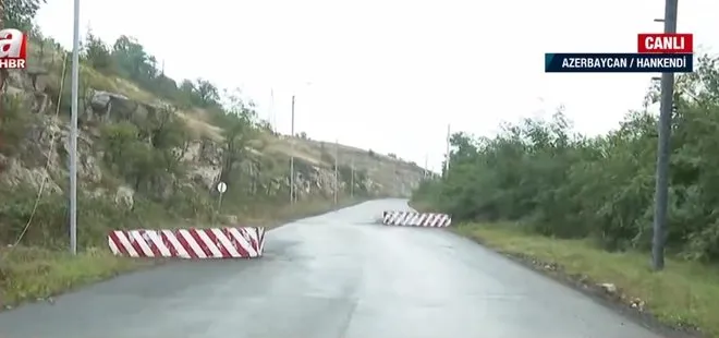A Haber ekibi Hankendi’de! Ermeni siviller Hankendi yolu üzerinden tahliye ediliyor