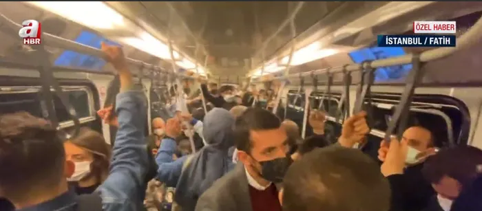 Son dakika: İstanbul'da metrolar tıklım tıklım! Sırt sırta yolculuk - 4