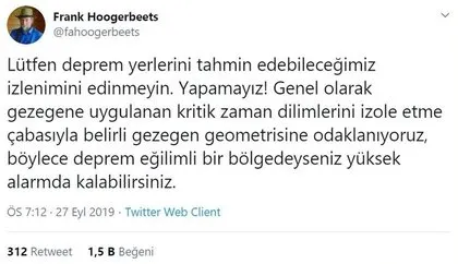 İstanbul depremi sonrası gözler Frank Hoogerbeets’e döndü! Türkiye’de 7 şiddetinde...