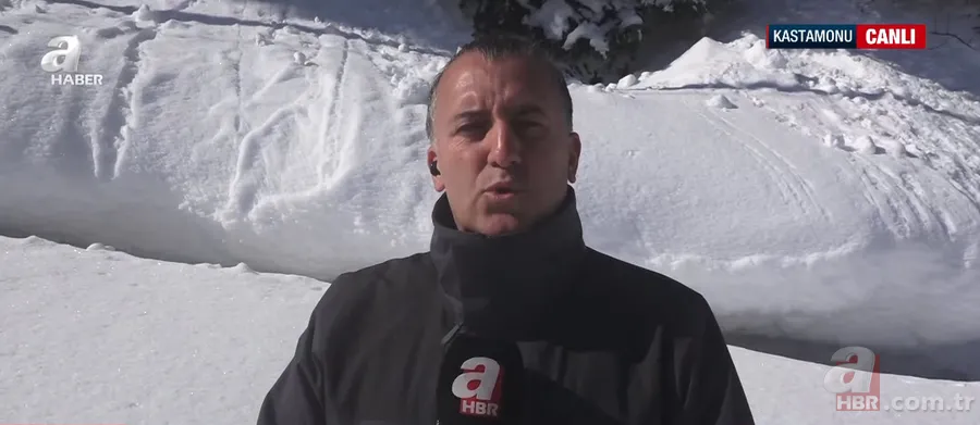 Görüntüler Sibirya’dan değil Türkiye’den! A Haber canlı yayınında şoke eden anlar 1