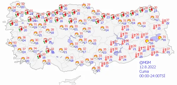 1660065173055.png O illere sel ve dolu yağışı uyarısı! Meteoroloji'nin uyarısı sonrası etkisini gösteriyor! İstanbul ve Ankara için saat verildi... Güncel hava durumu - 6