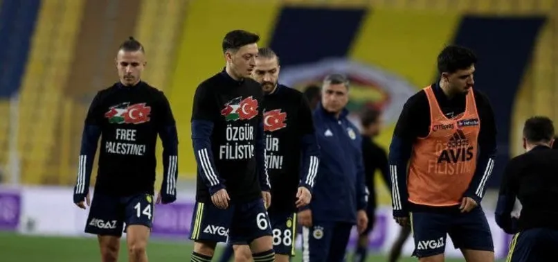 Futbolcular Filistin için tek yürek oldu!