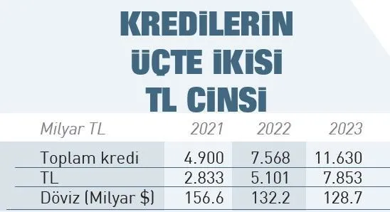 Türk lirasına geçiş hızlandı! 2 yılda yüzde 385 büyüme