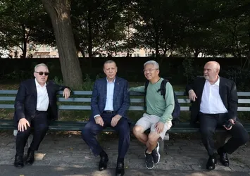 Başkan Recep Tayyip Erdoğan Central Park’ta yürüyüş yaptı! Başkan Erdoğan'a New York'ta yoğun ilgi