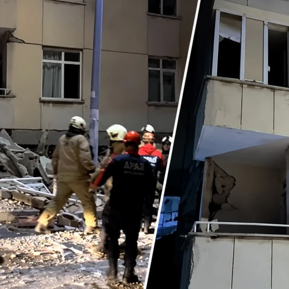 Maltepe'de 6 katlı bina çöktü!