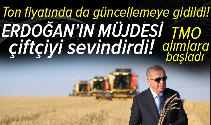 Başkan Erdoğan'ın çiftçilere müjdesi sevinçle karşılandı! Ton fiyatı da güncellendi! İşte yeni fiyat