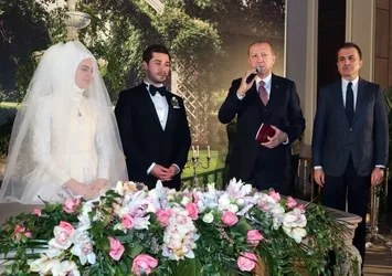 Başkan Erdoğan nikah şahidi oldu