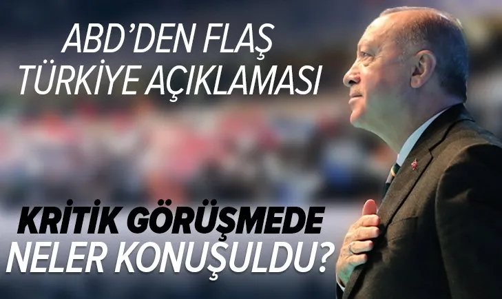 Son dakika: ABD'den Başkan Recep Tayyip Erdoğan-Biden görüşmesi açıklaması