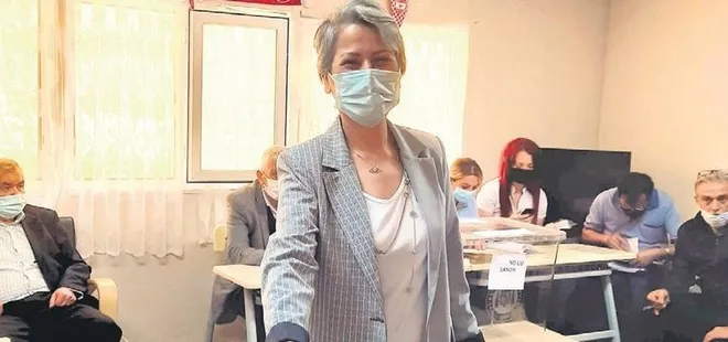 Serdar muhtarın emanetini eşi devraldı