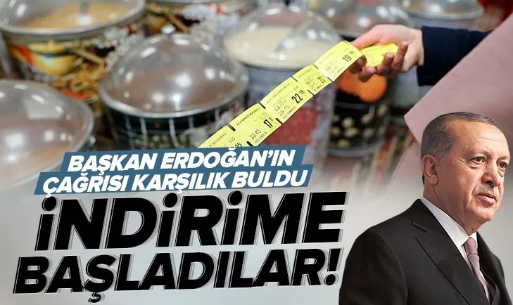 Başkan Recep Tayyip Erdoğan’ın çağrısı karşılık buldu! KDV indirimi başladı