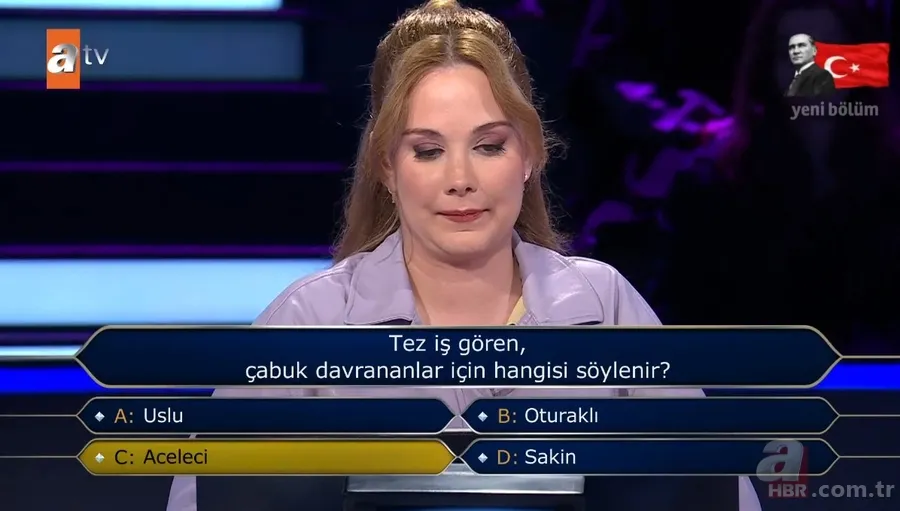 Milyoner'de şaşkına çeviren anlar! "Edebiyata ilgim var" dedi İstiklal Marşı sorusunda elendi 25