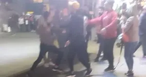 Silahlar çekildi dehşet anları görüntülendi
