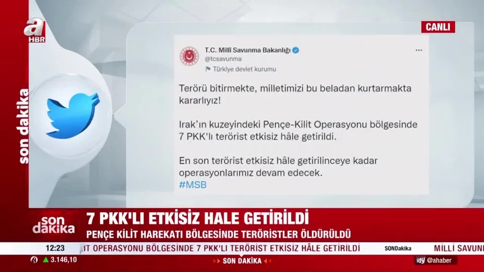 7 PKK’lı etkisiz hale getirildi