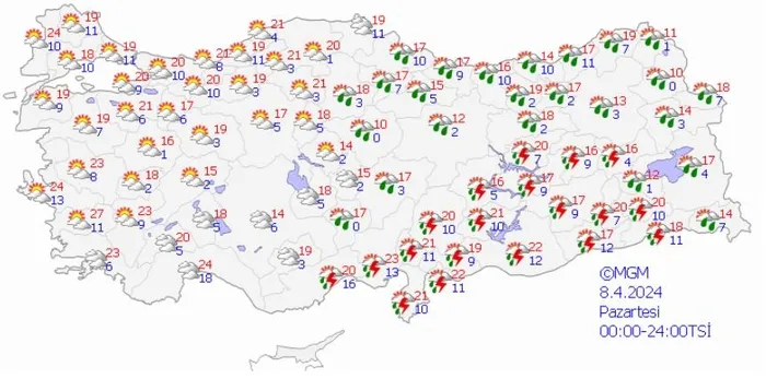 HAVA DURUMU | Bayramda tatil planı yapanlar dikkat! O bölgelere kuvvetli yağış geliyor | 6-10 Nisan 2024 - 12