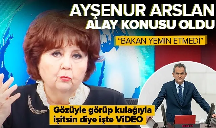Halk TV sunucusu Ayşenur Arslan alay konusu oldu! Bakan yemin etmedi dedi