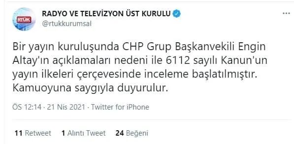 CHP'li Engin Altay’ın Başkan Erdoğan'a alçak tehdidi! RTÜK’ten KRT TV’ye inceleme - 2