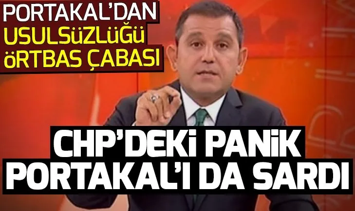 Fatih Portakal da paniğe kapıldı