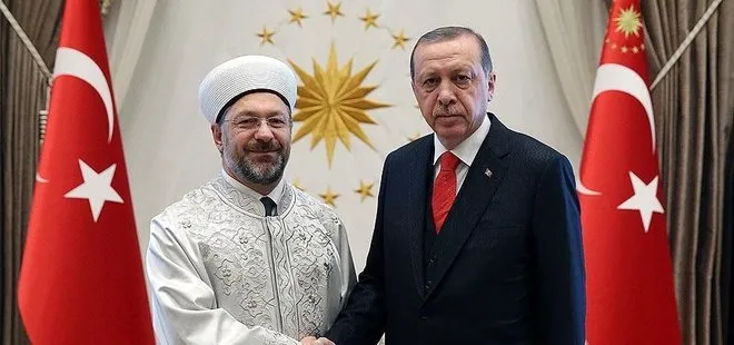 Başkan Erdoğan, Ali Erbaş ile görüştü