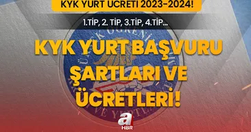 KYK YURT BAŞVURU ŞARTLARI! KYK yurt ücreti ne kadar? 1.tip, 2.tip, 3.tip, 4.tip, 5.tip, 6.tip KYK yurt ücretleri 2023-2024!