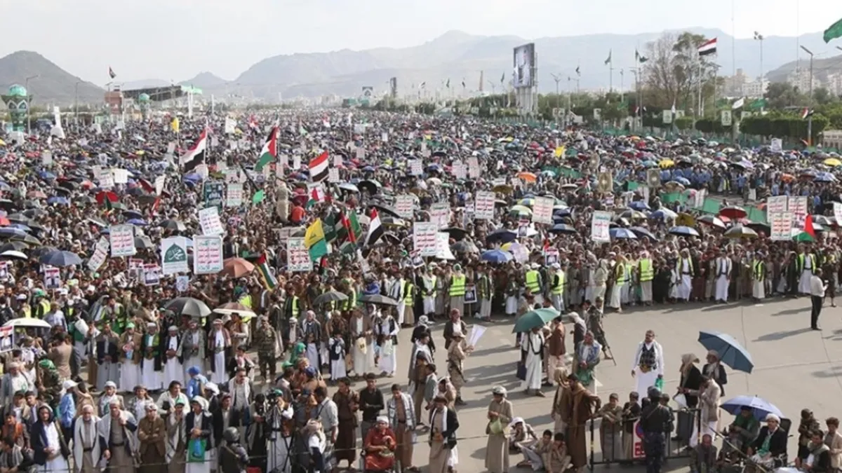 Fas ve Yemen halkından Gazze'de destek! Yüzlerce kişi sokaklara döküldü